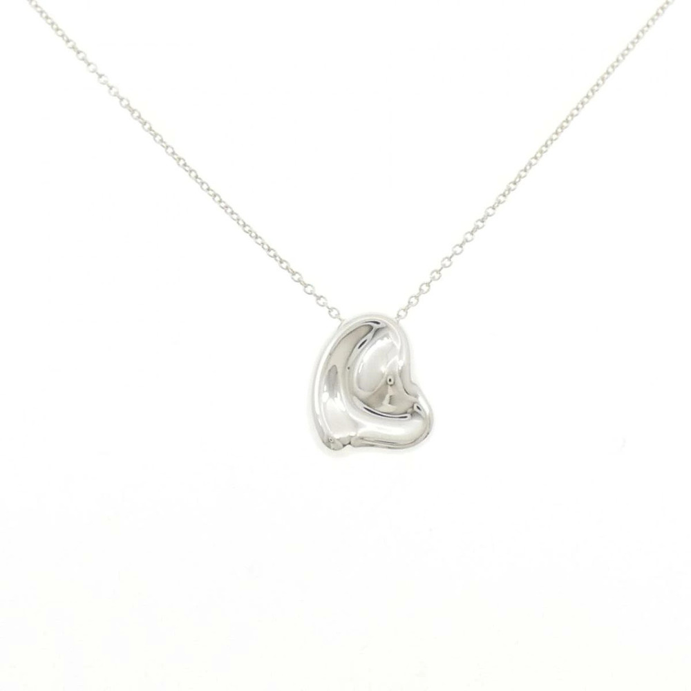 Tiffany Co Elsa Peretti Open Heart Pendant Necklace Sterling Silver